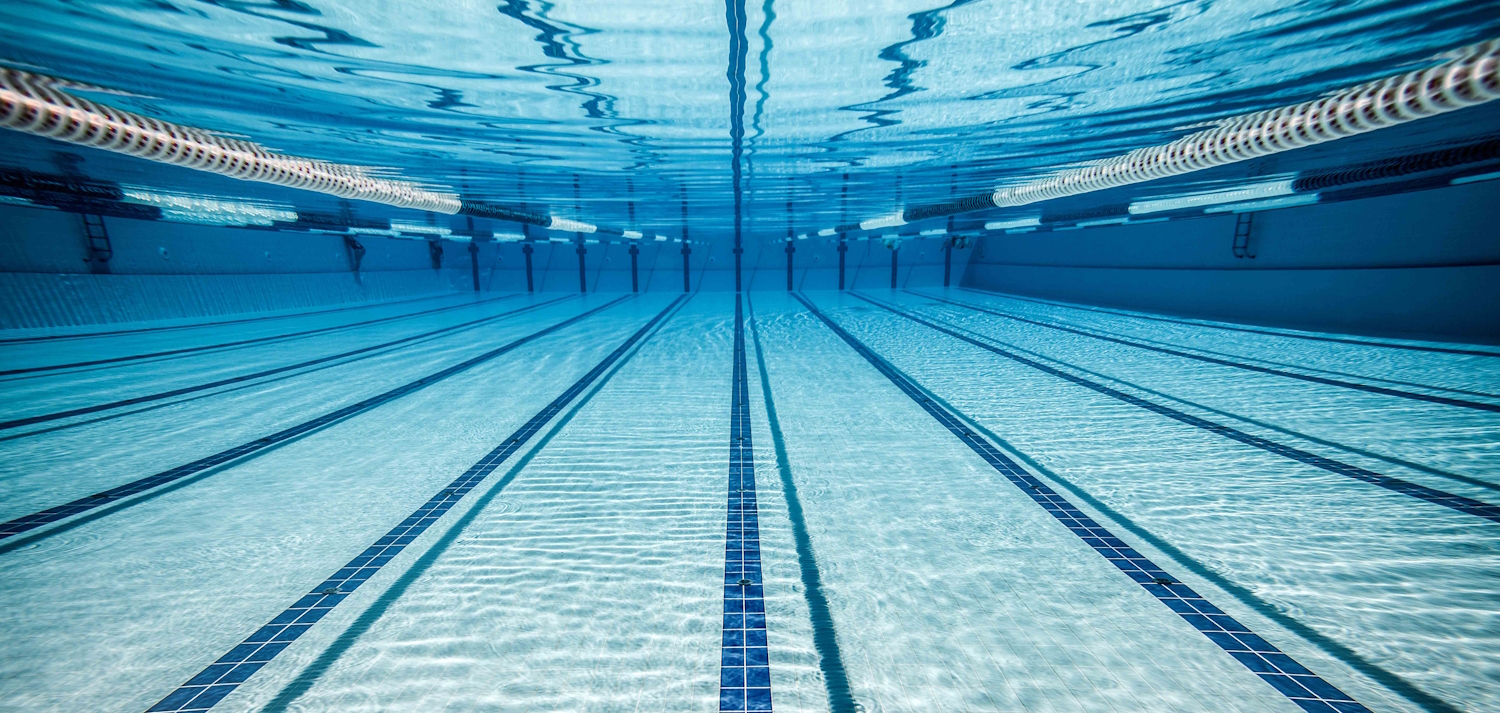 underwater view of a swimming pool